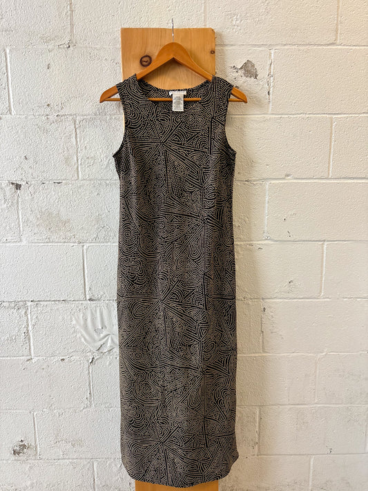 Vtg Speckled Dress : M
