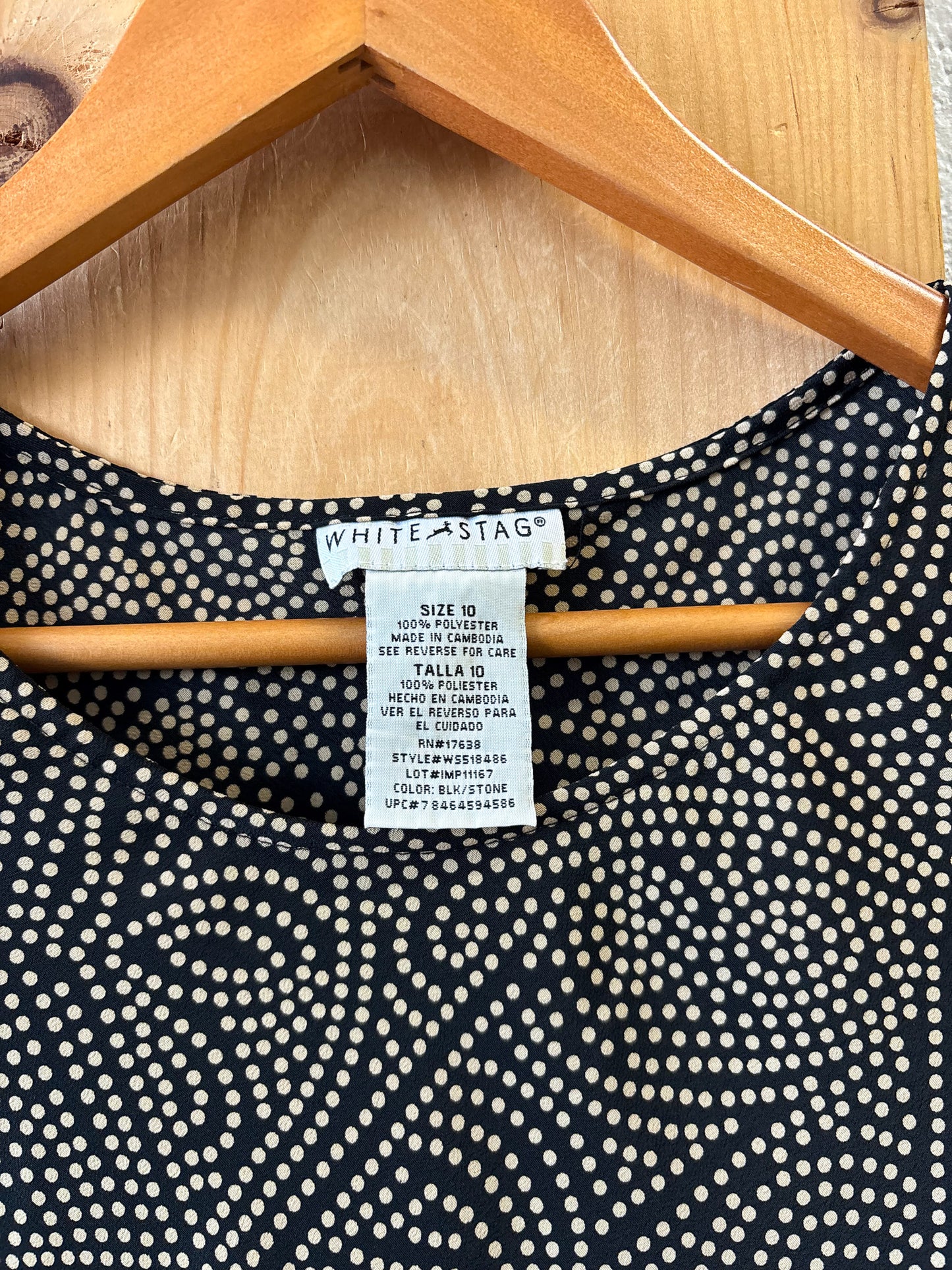 Vtg Speckled Dress : M