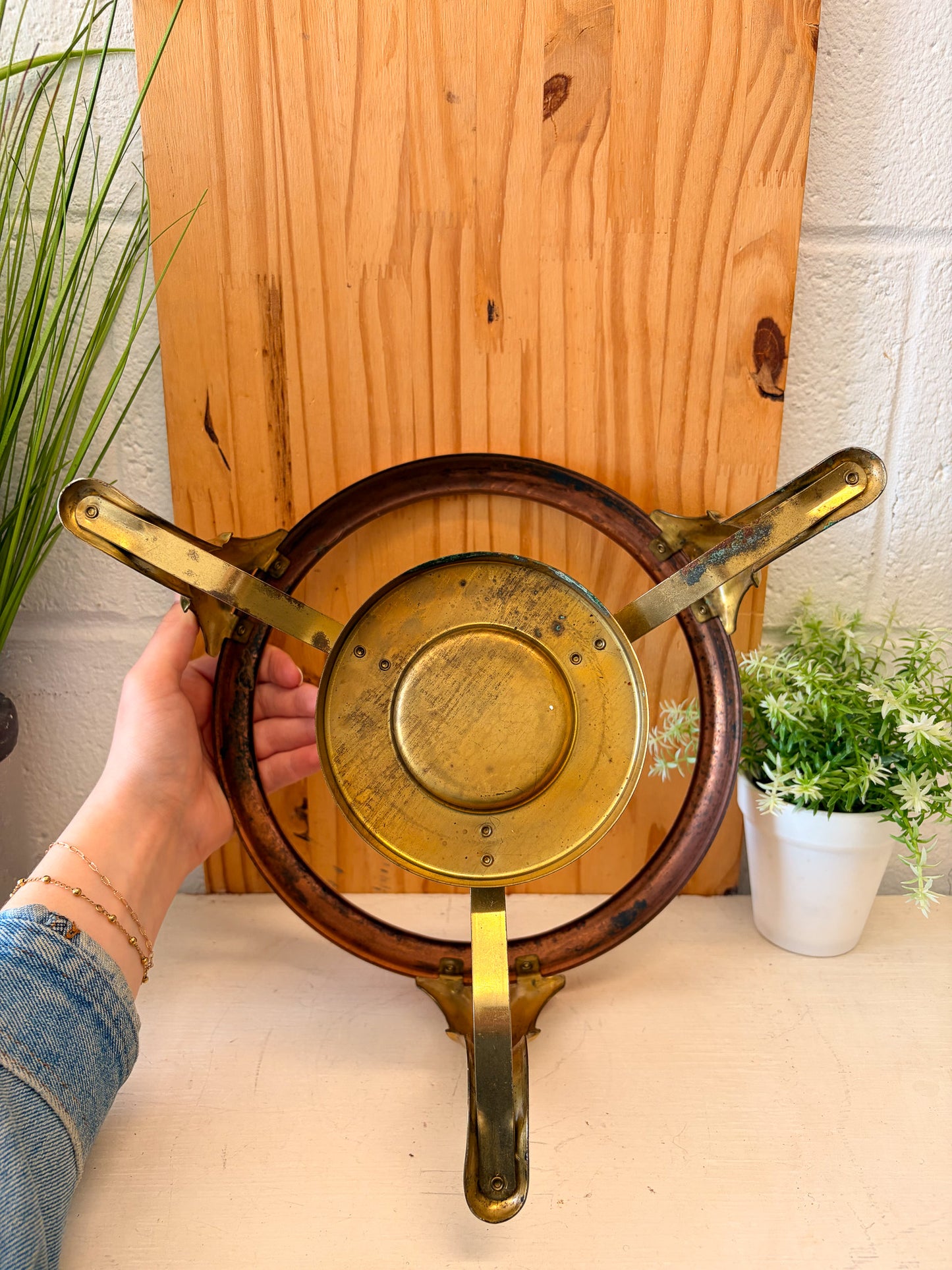 Vtg Copper Chafing Dish Set (Local Pick Up Only)