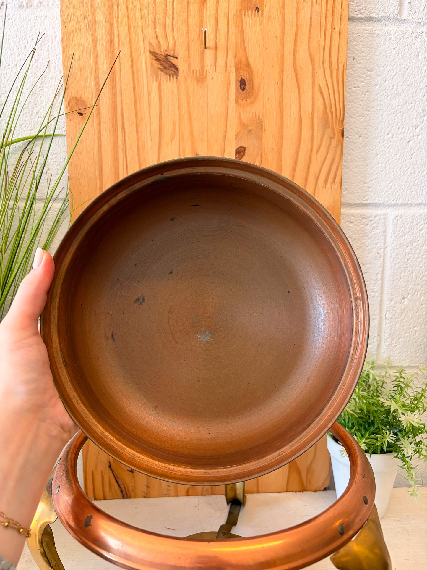 Vtg Copper Chafing Dish Set (Local Pick Up Only)