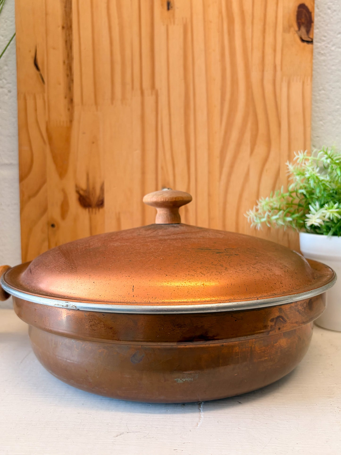 Vtg Copper Chafing Dish Set (Local Pick Up Only)