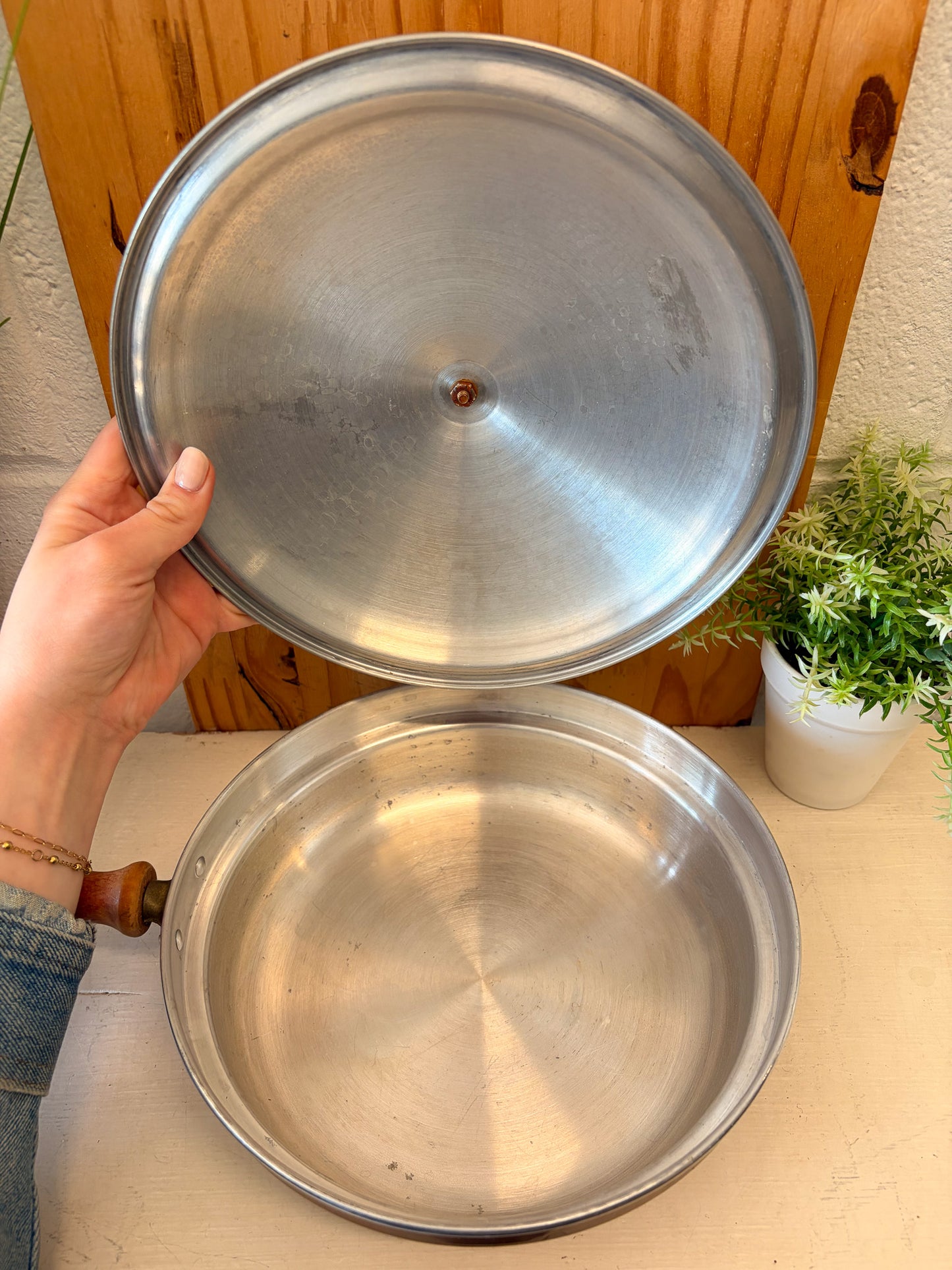 Vtg Copper Chafing Dish Set (Local Pick Up Only)