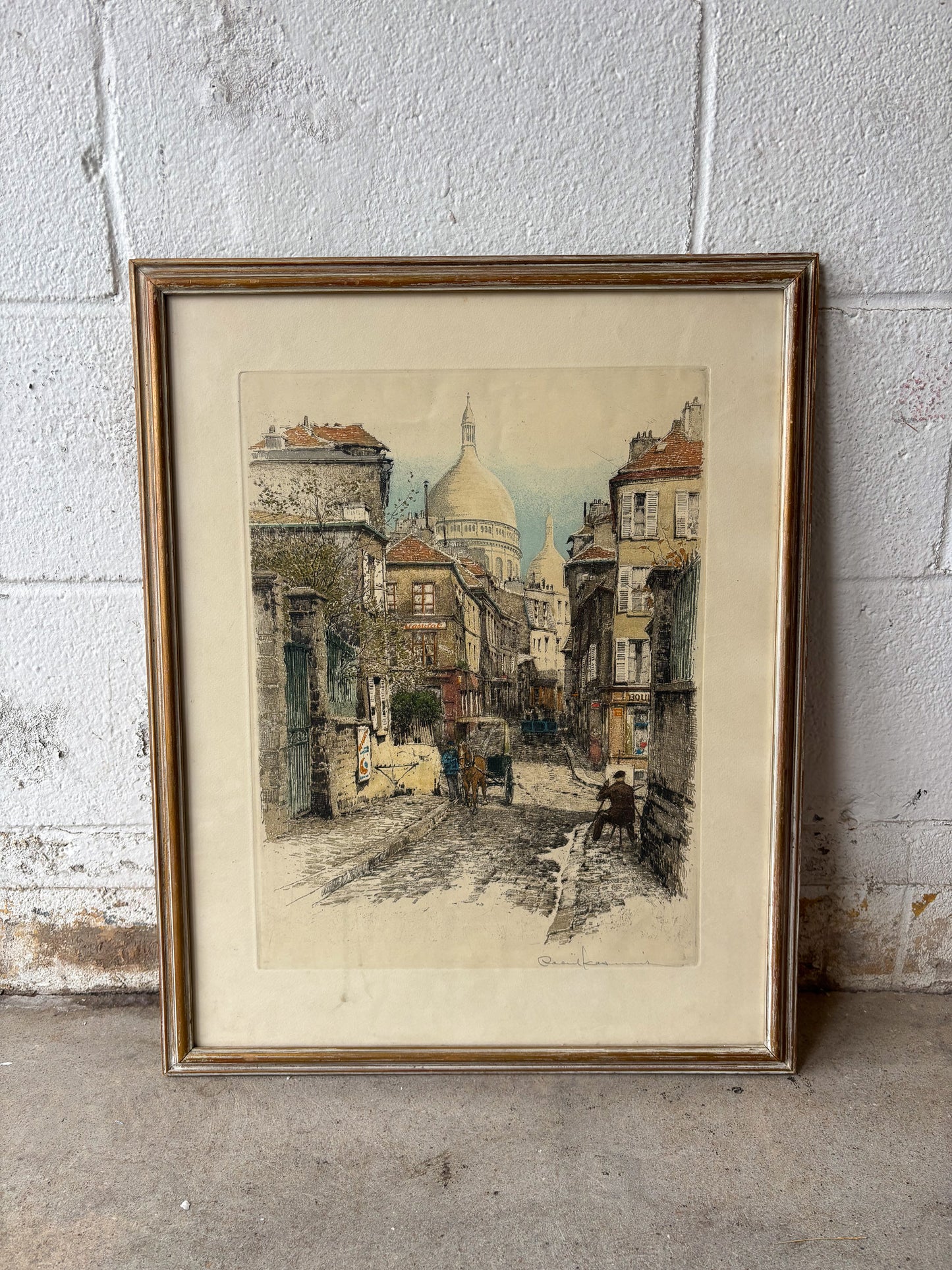 Vtg Robert Kasimir Signed Etching (Local Pick Up Only)