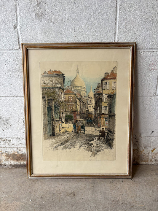 Vtg Robert Kasimir Signed Etching (Local Pick Up Only)