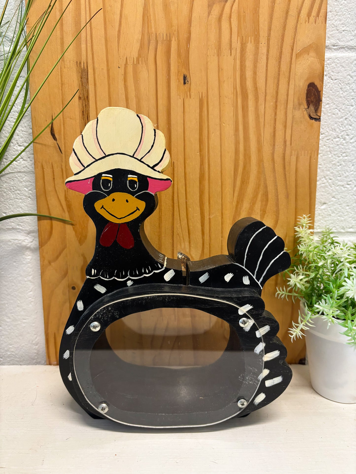 Vtg Pair of Chicken & Rooster Banks (Local Pick Up Only)