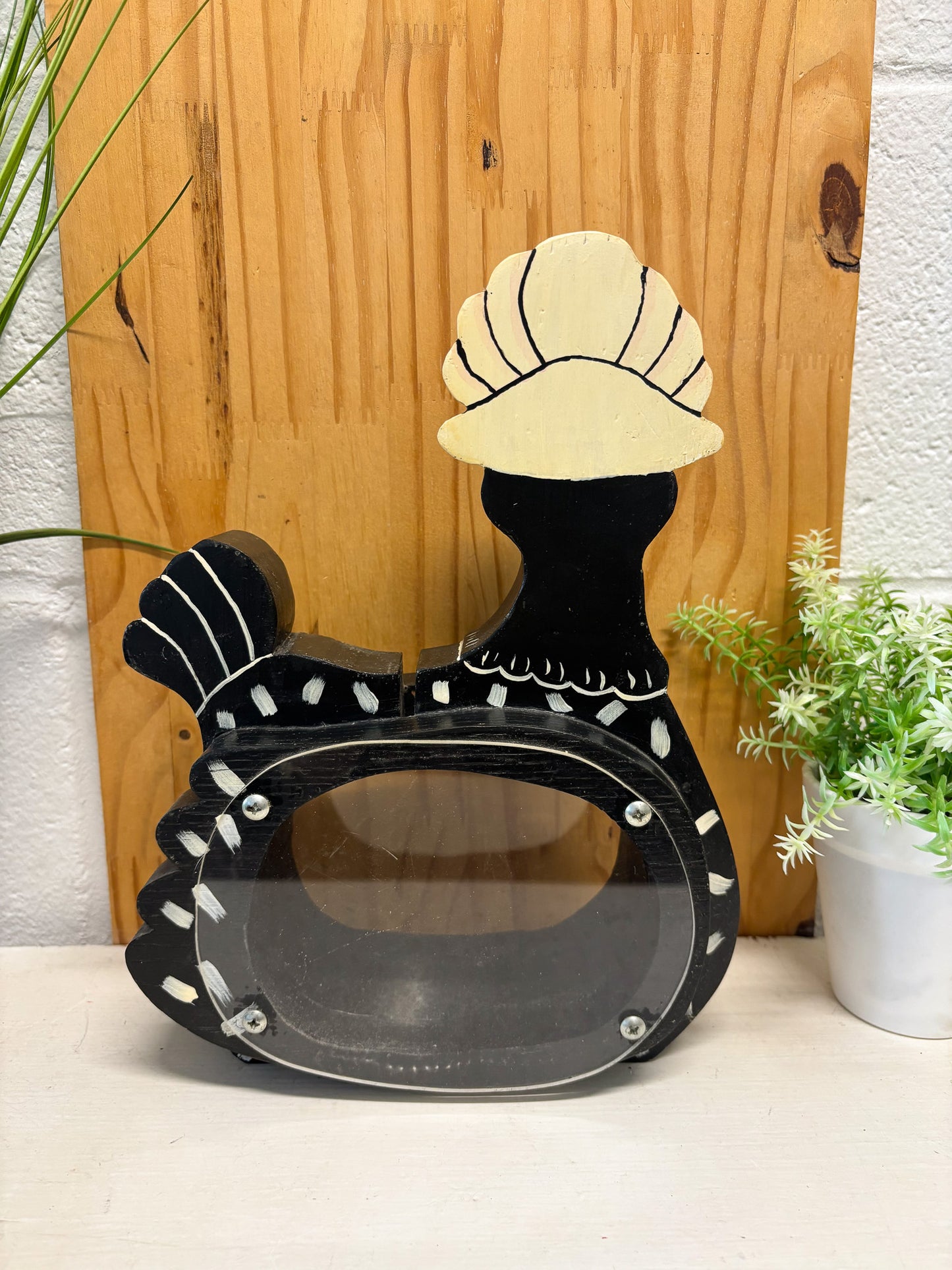 Vtg Pair of Chicken & Rooster Banks (Local Pick Up Only)