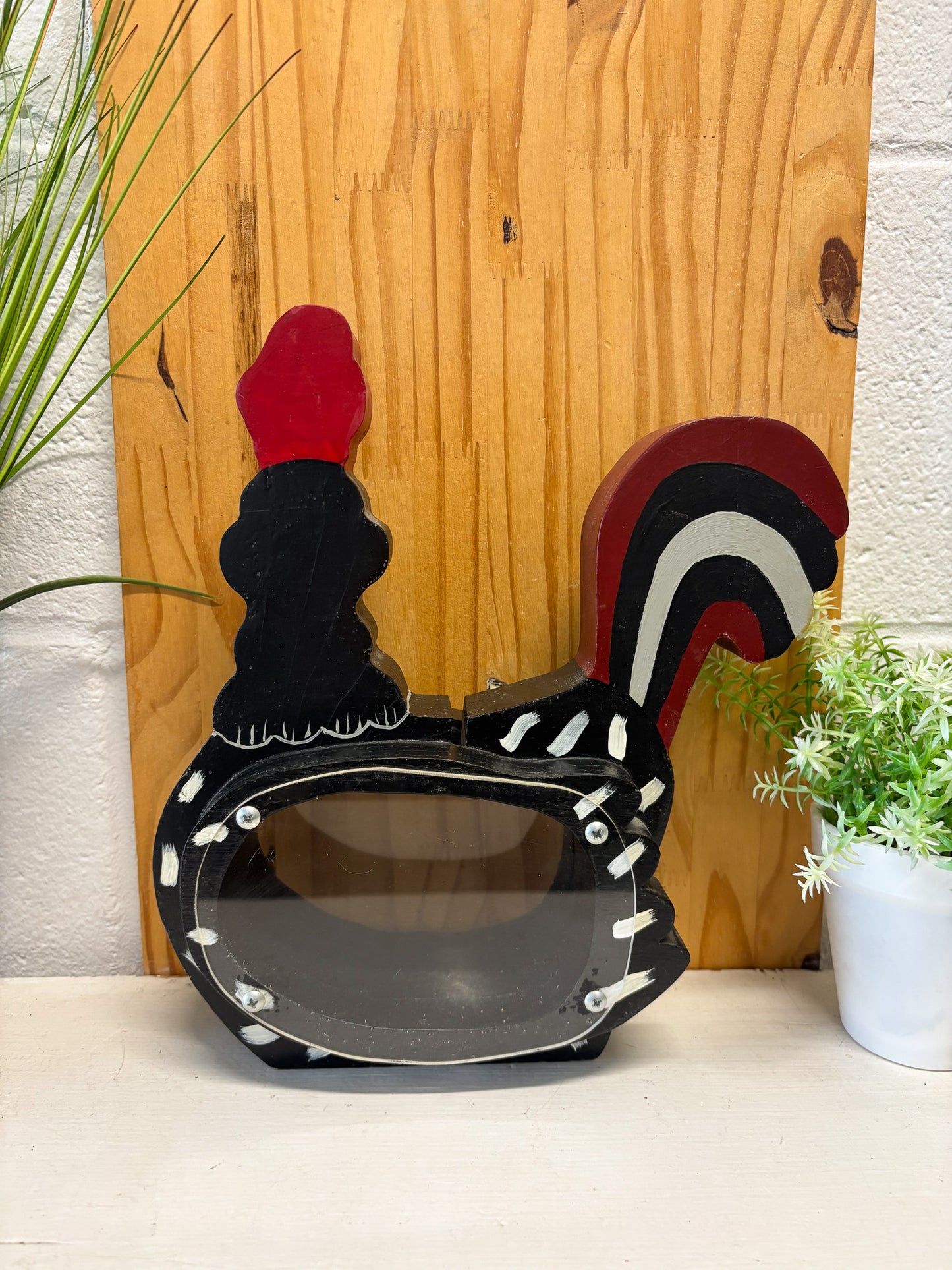 Vtg Pair of Chicken & Rooster Banks (Local Pick Up Only)