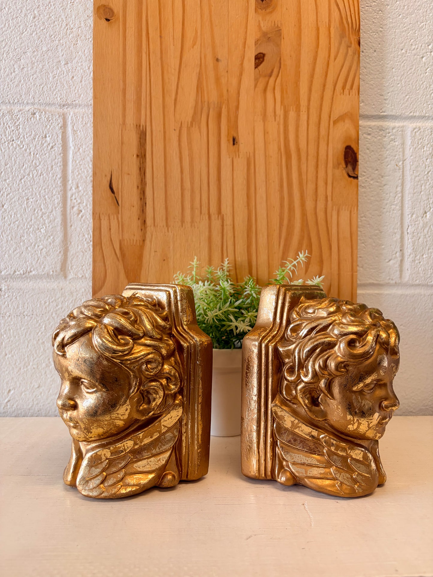 Vtg Cherub Bookends (Local Pick Up Only)