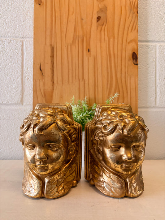 Vtg Cherub Bookends (Local Pick Up Only)
