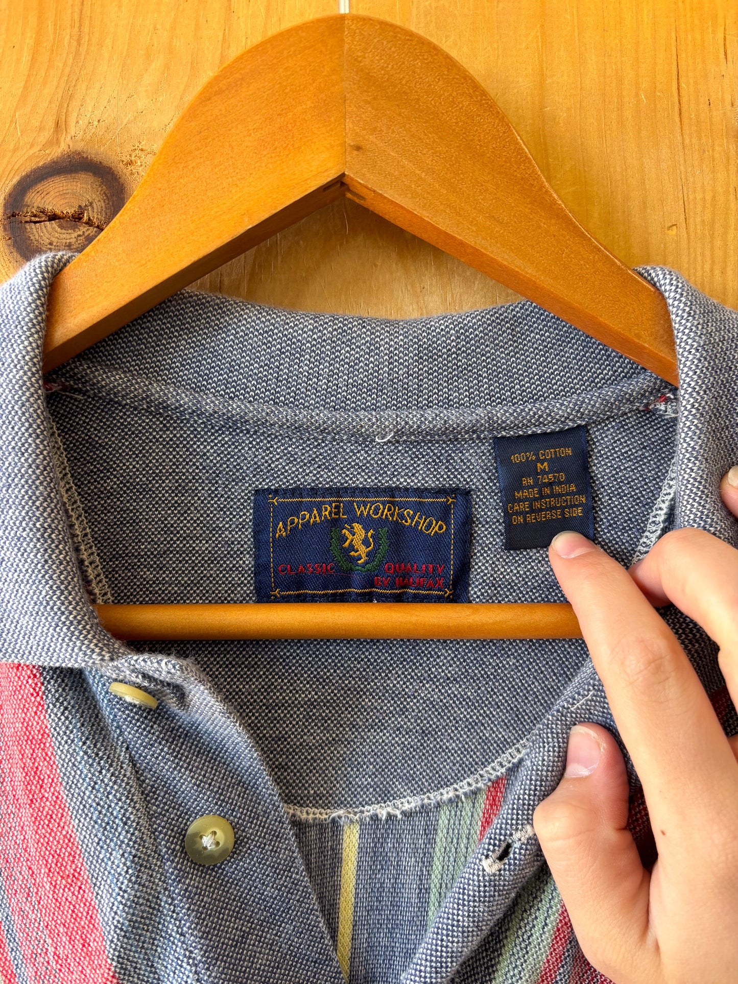 Vtg Striped Polo : M