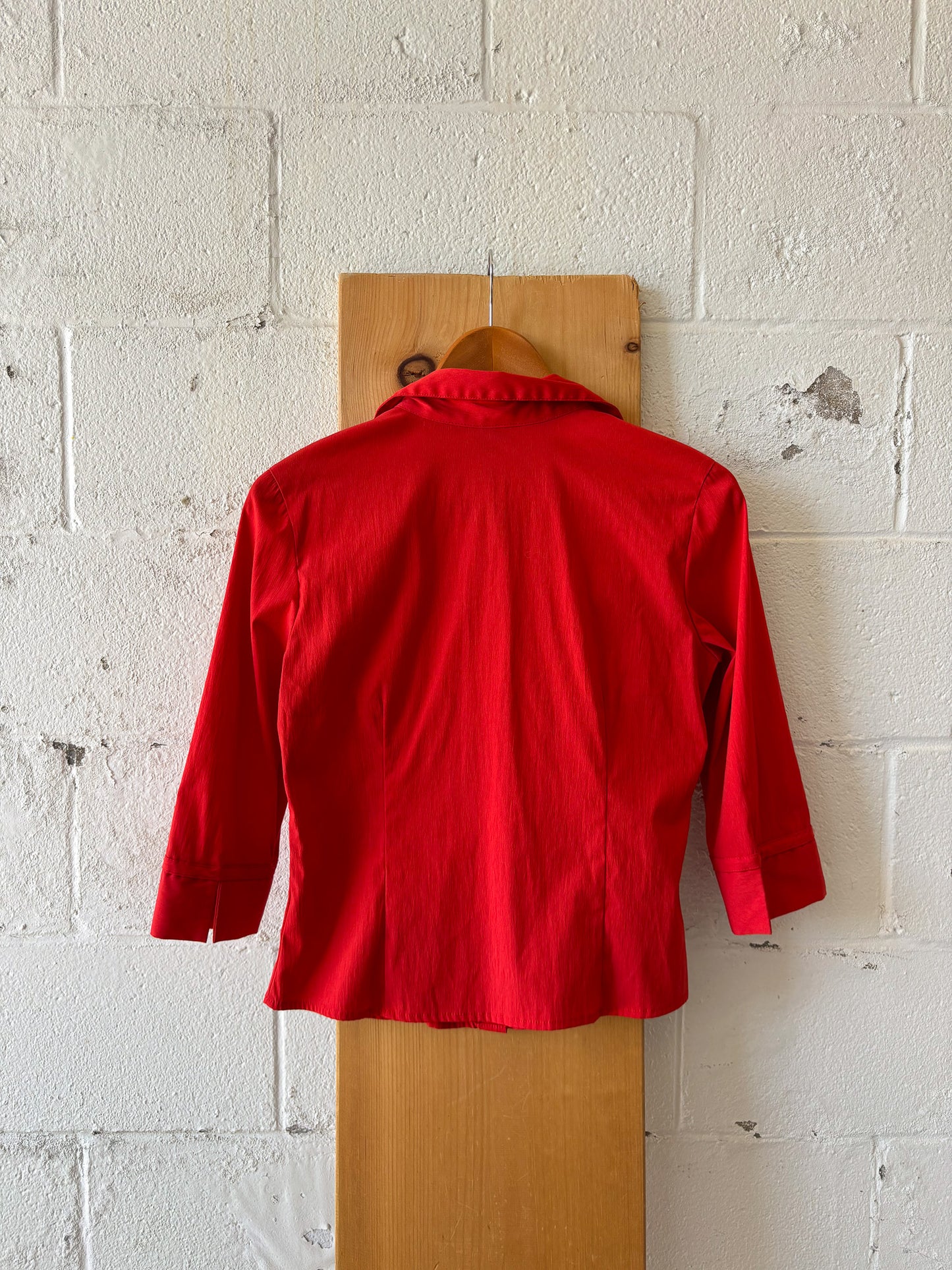 Red Quarter Length Top : S