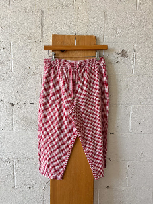 Red Gingham Capris : M