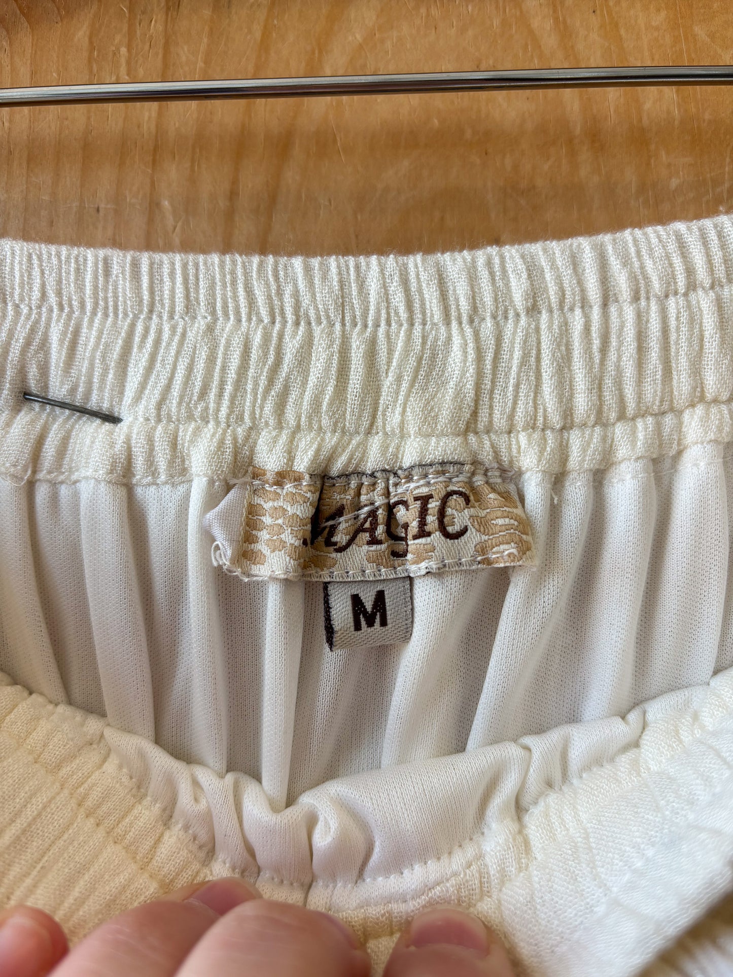 Cream Lace Boho Maxi Skirt : M