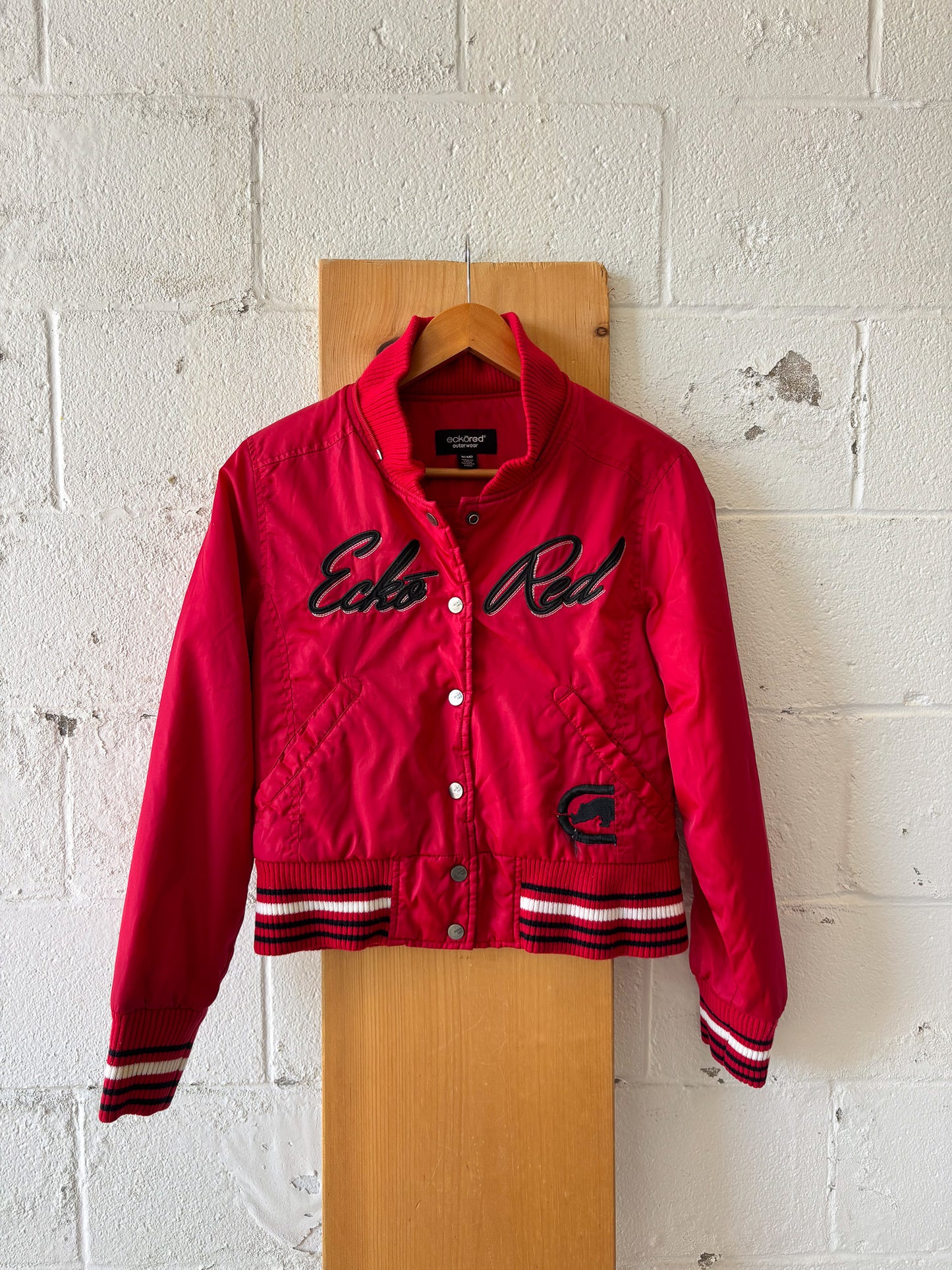 Vtg Ecko Red Bomber Jacket : M