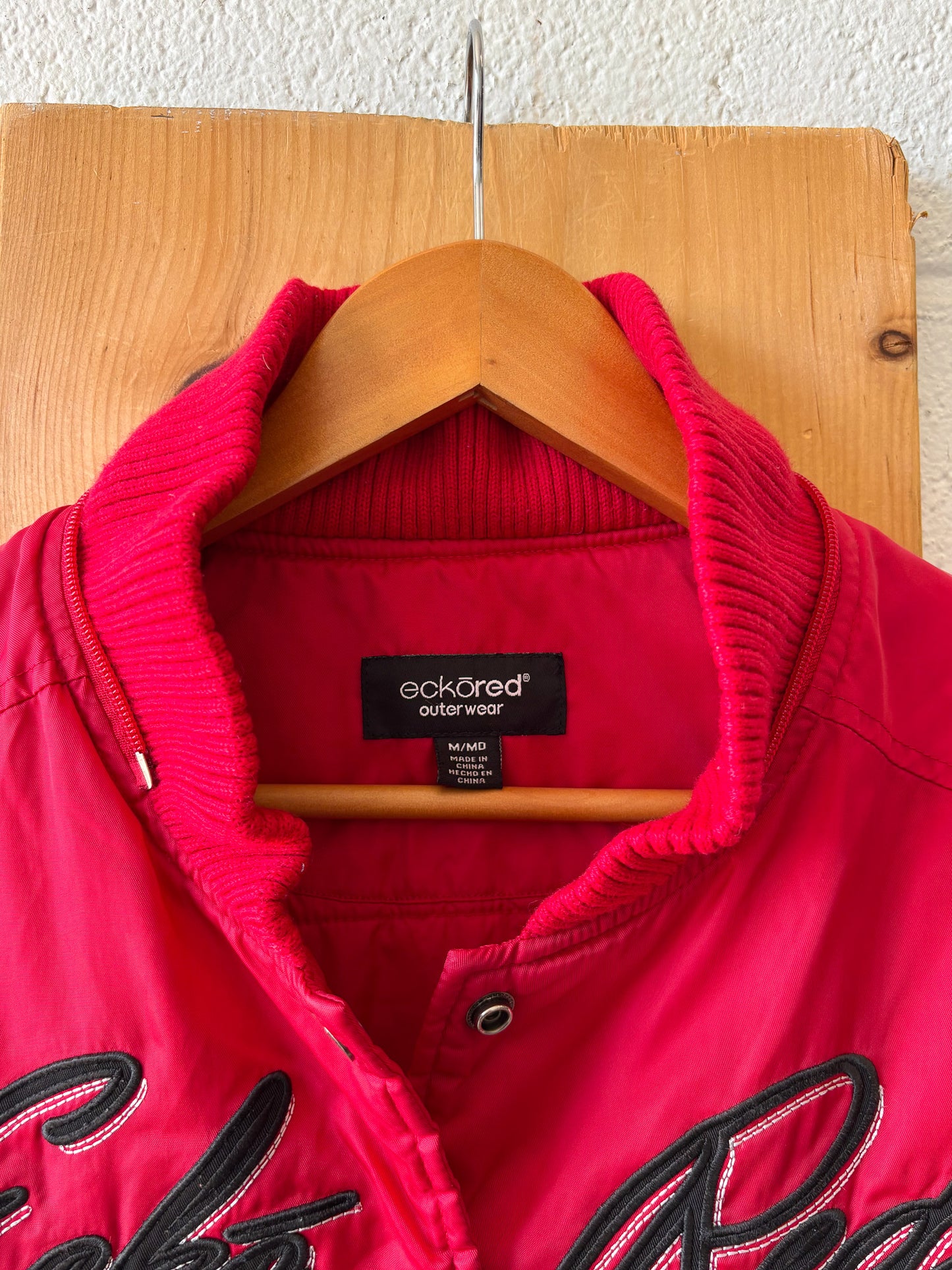 Vtg Ecko Red Bomber Jacket : M