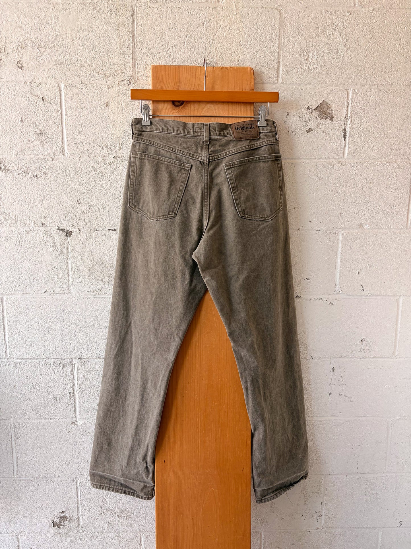 Khaki Wrangler Hero Original Jeans : 32"W