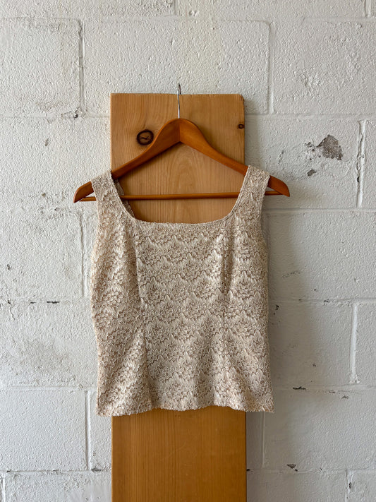 Vtg Lace Tank : S
