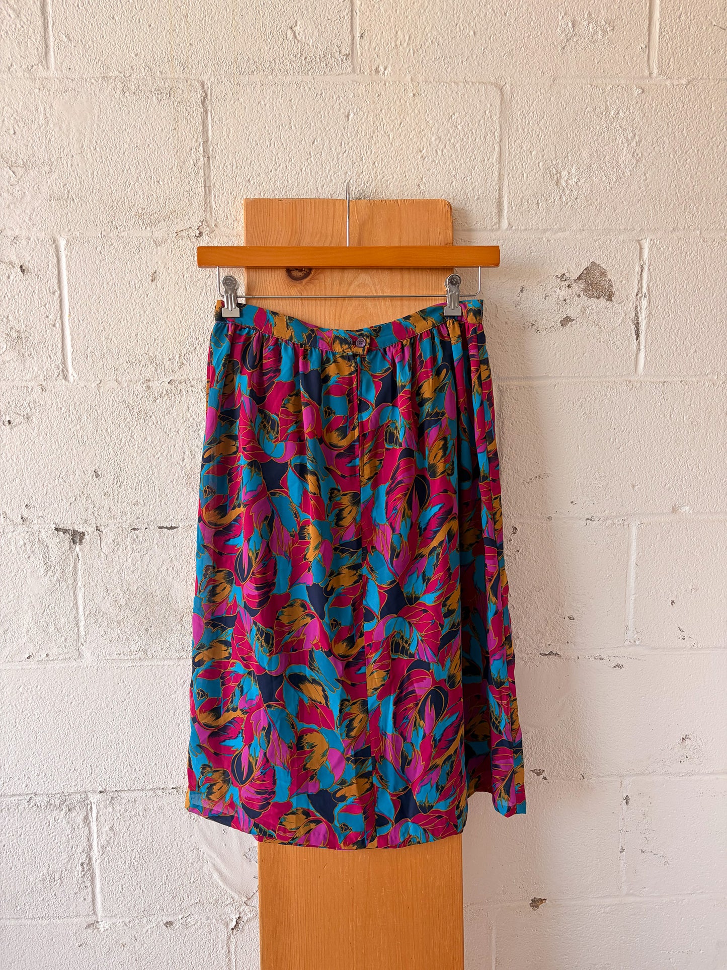 Vtg Colorful Skirt : 30"W