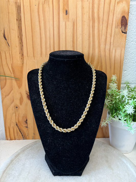 Gold Tone Chain Necklace