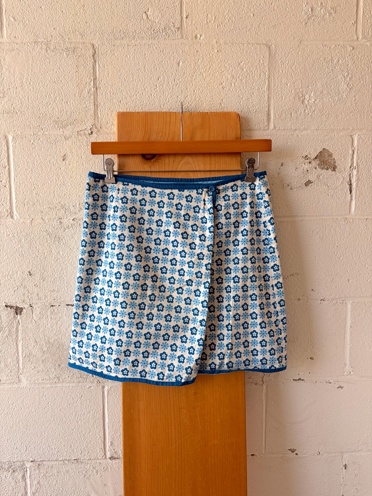 '03 Gap Reversible Blue Patterned Skirt : 10