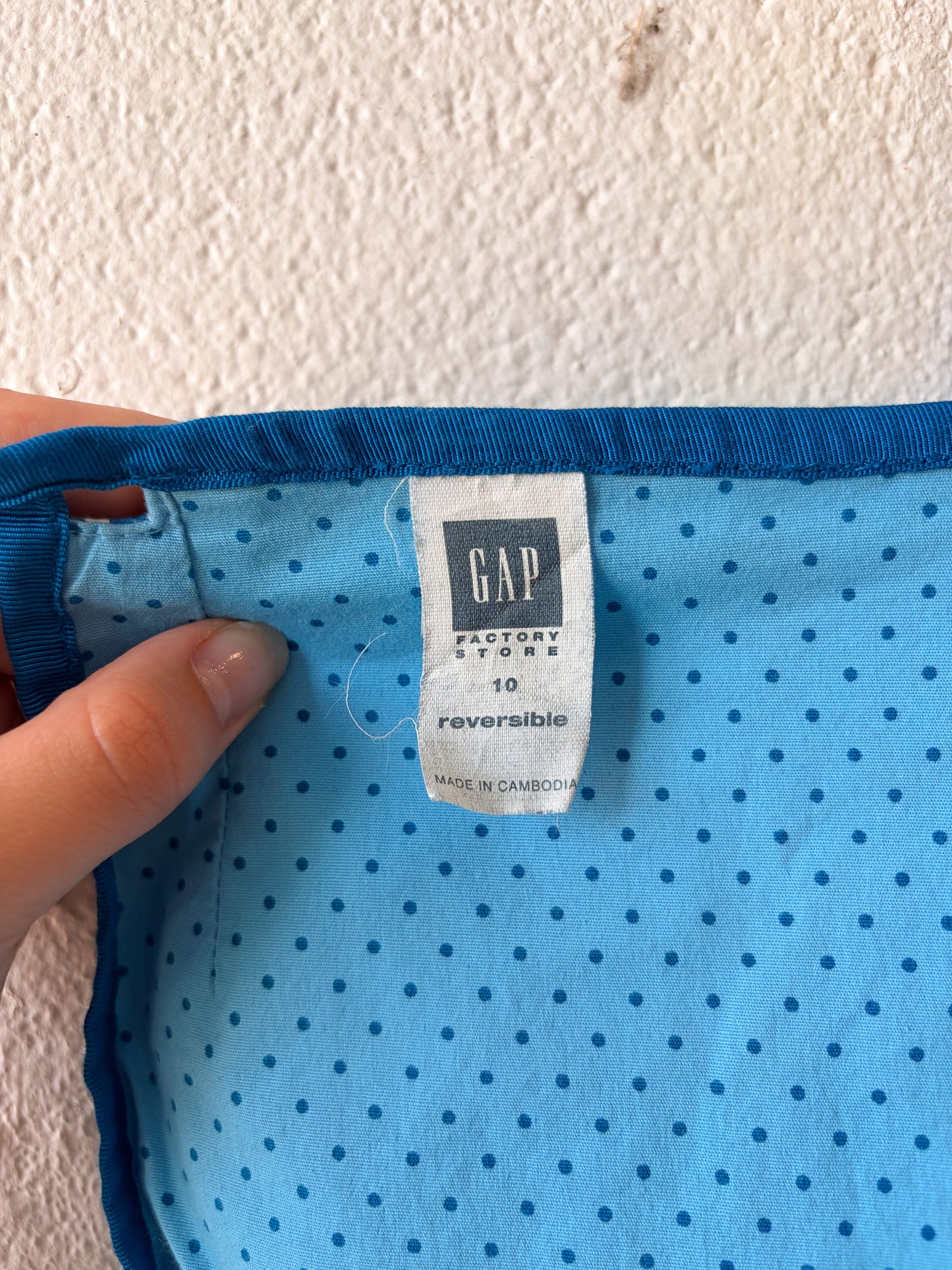 '03 Gap Reversible Blue Patterned Skirt : 10