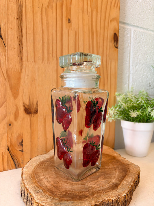 Little Painted Strawberry Canister (Local Pick Up Only)