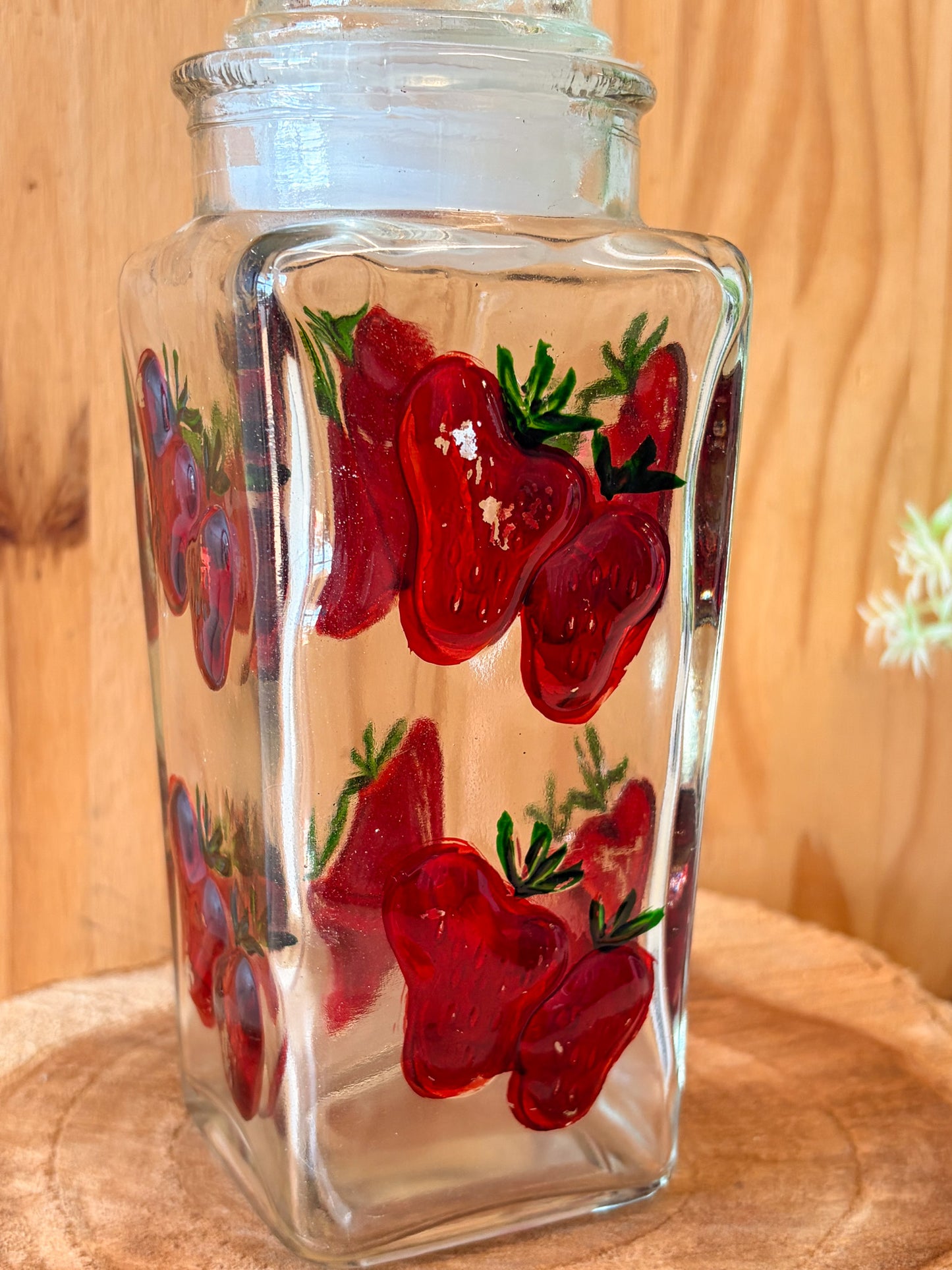 Little Painted Strawberry Canister (Local Pick Up Only)