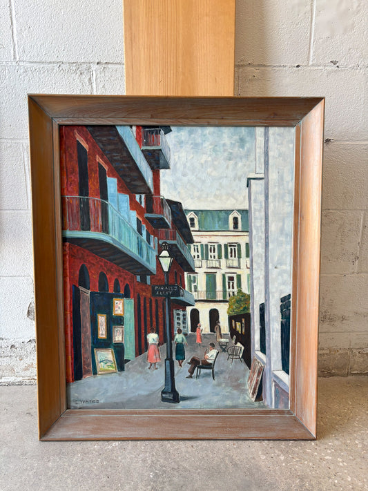 1959 Large Framed Hand Painted Canvas (Local Pick Up Only)
