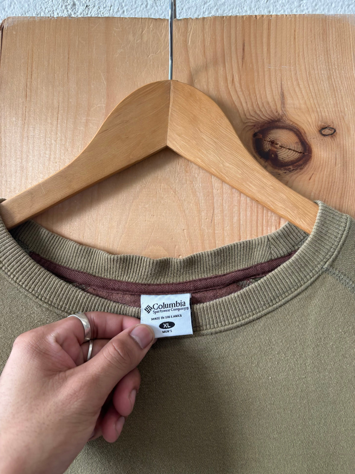 Vtg Green Columbia Crew : XL