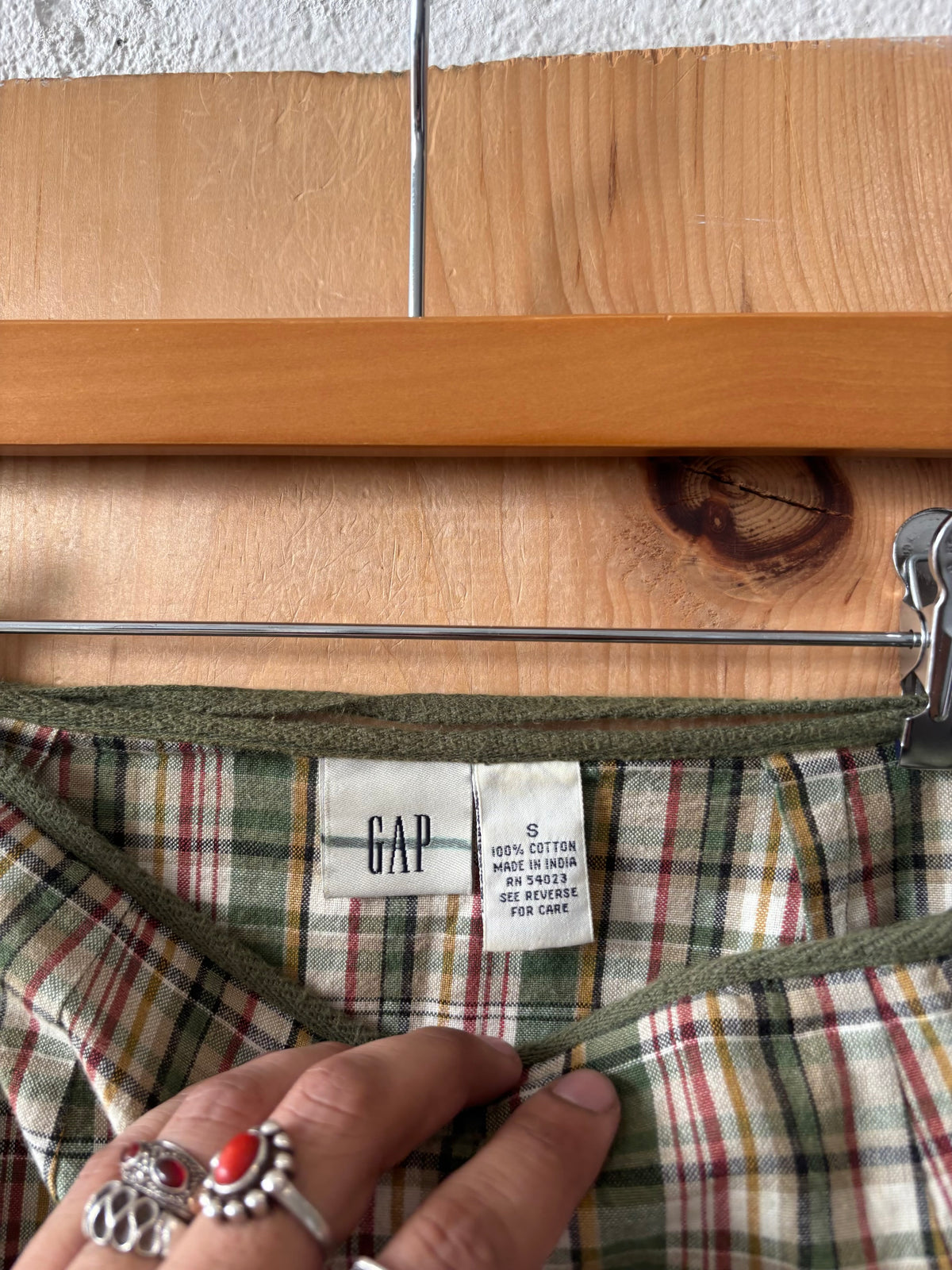 Y2K Plaid Gap Wrap Skirt : S