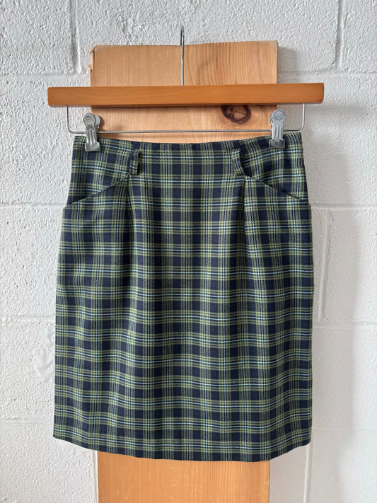 Vtg Plaid Skirt : 6