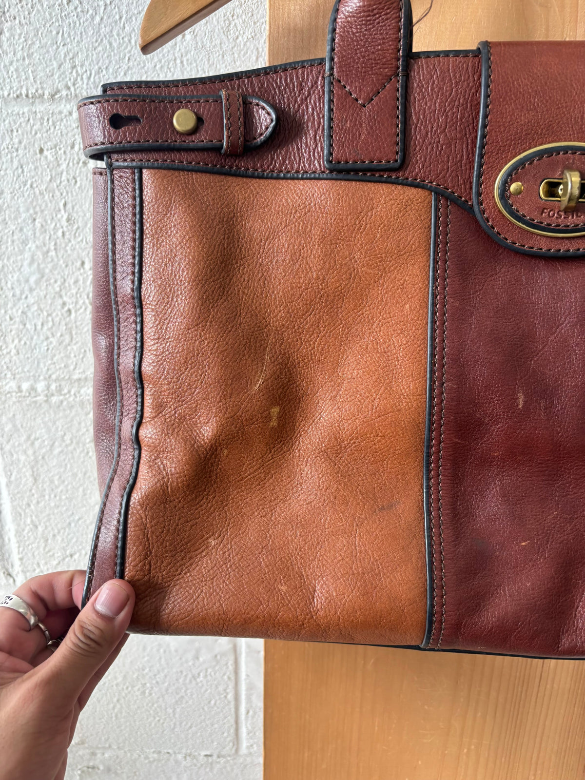Vtg Fossil Weekender Bag
