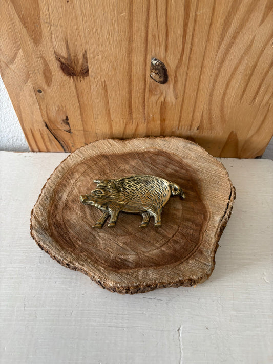 Pig Trinket Dish : 4”