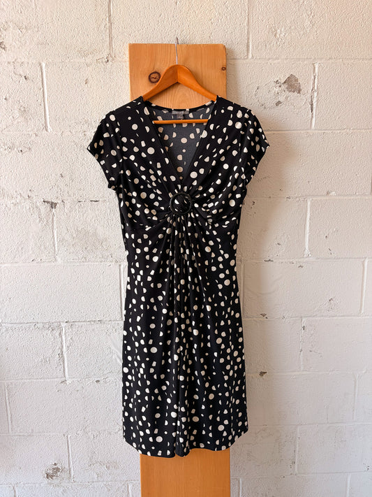 Black & White Polka Dot Dress : L