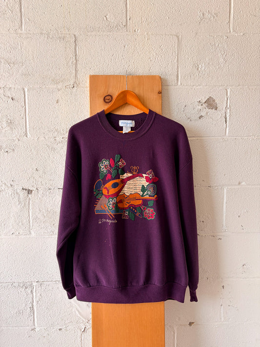 Vtg Plum Music Crewneck : L