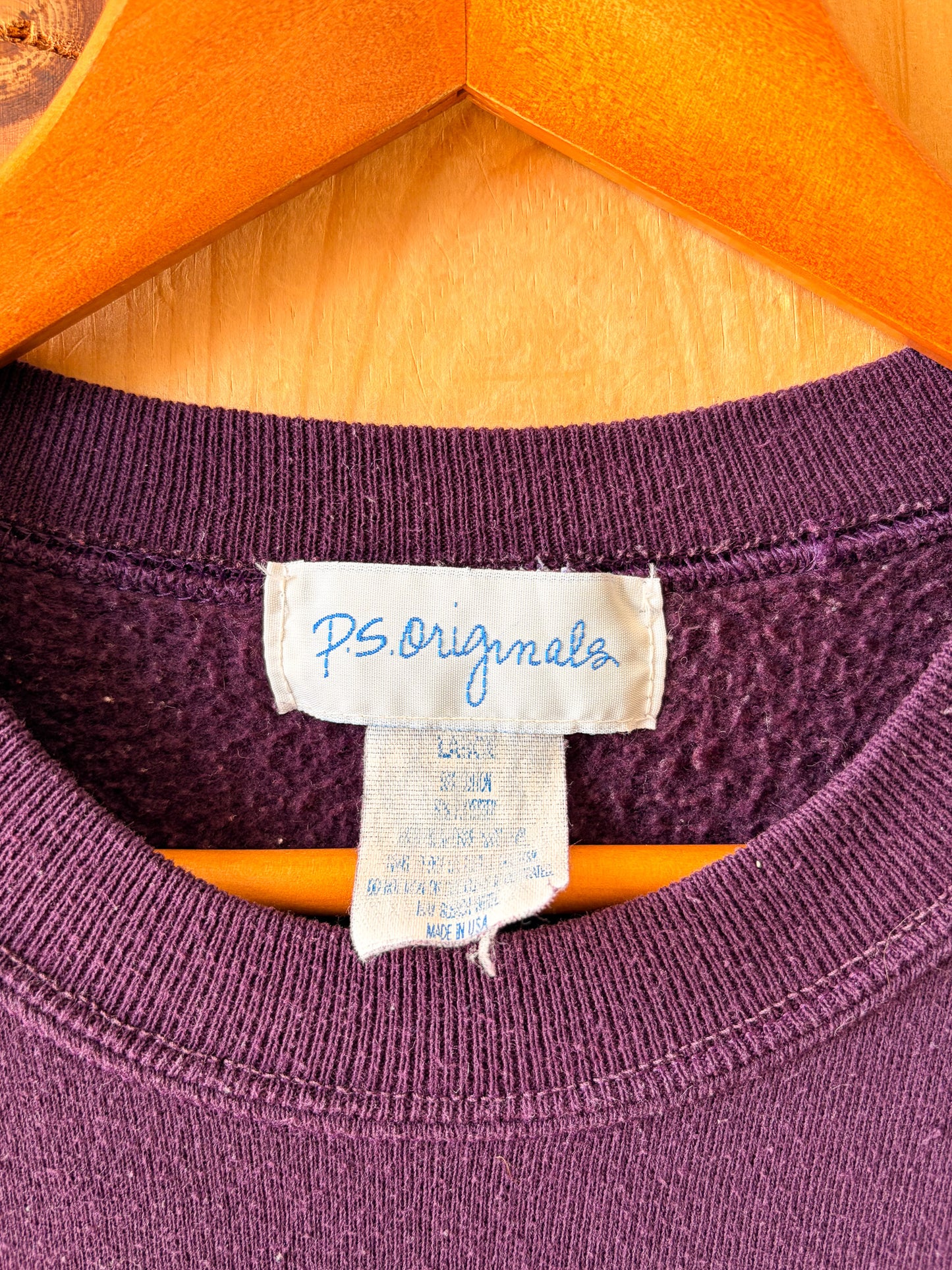 Vtg Plum Music Crewneck : L