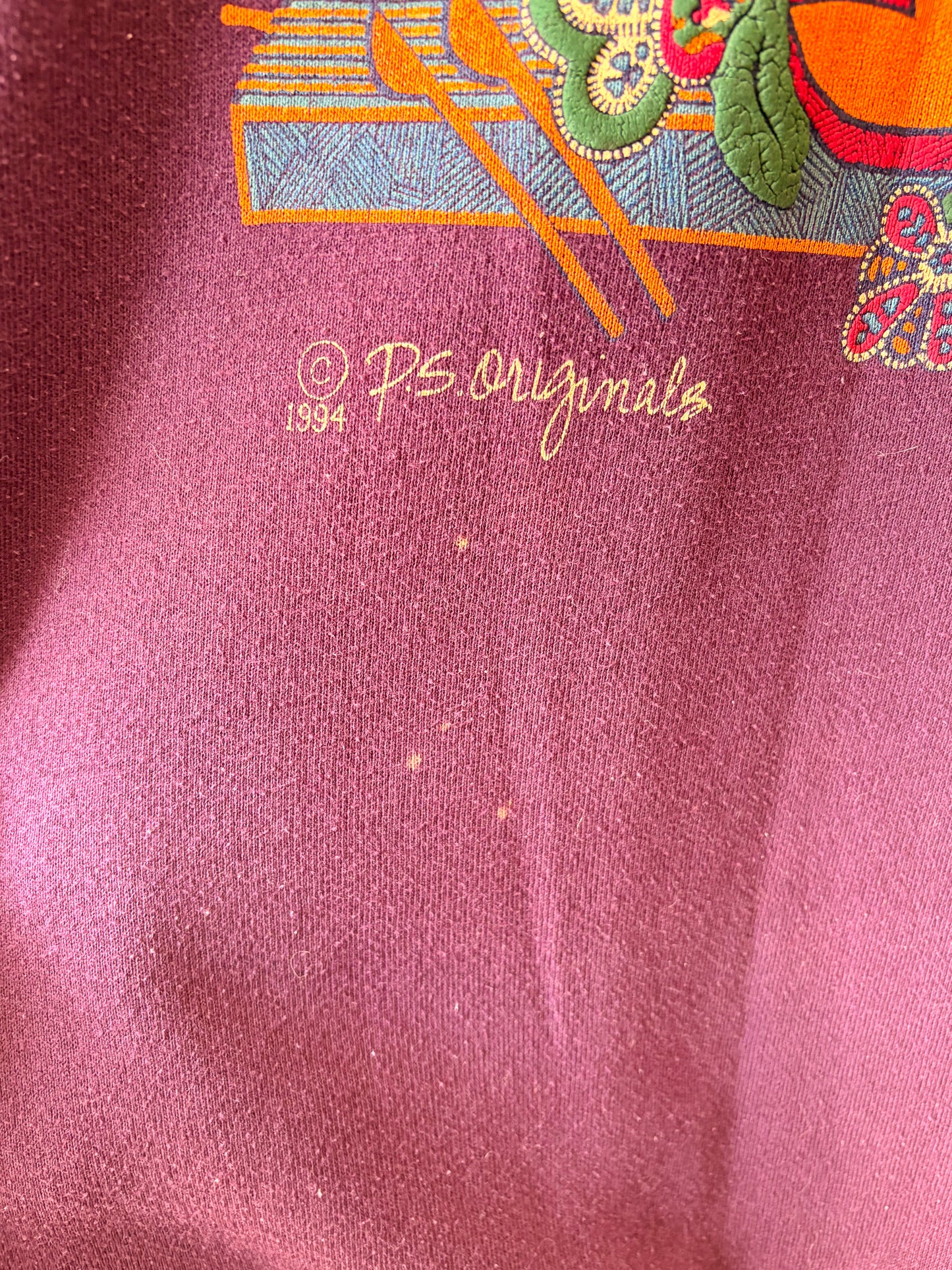 Vtg Plum Music Crewneck : L