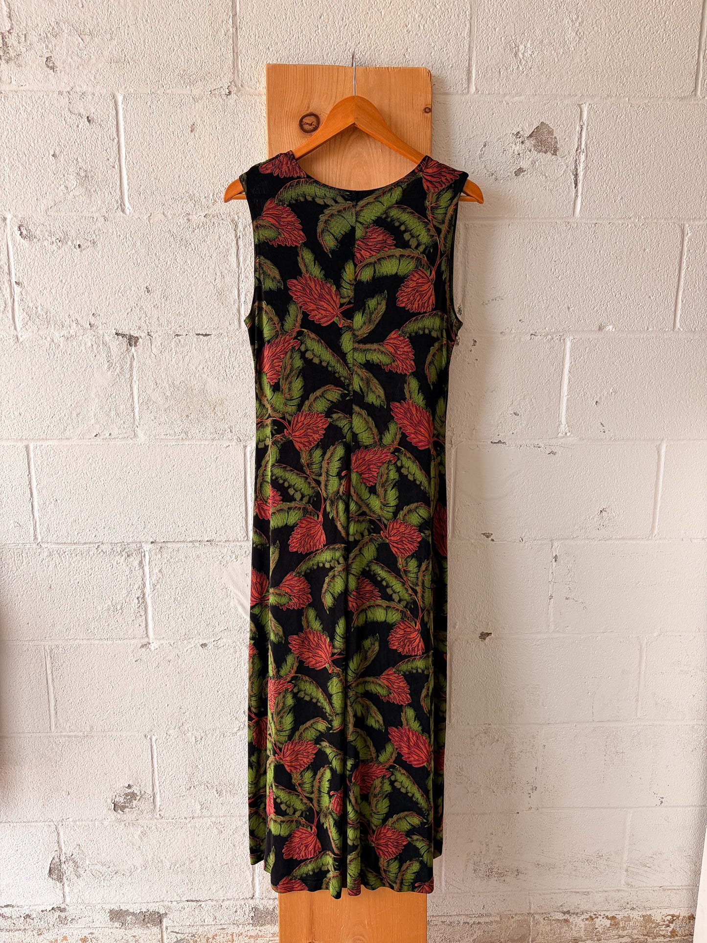 Tropical Patterned Maxi Dress : M/L
