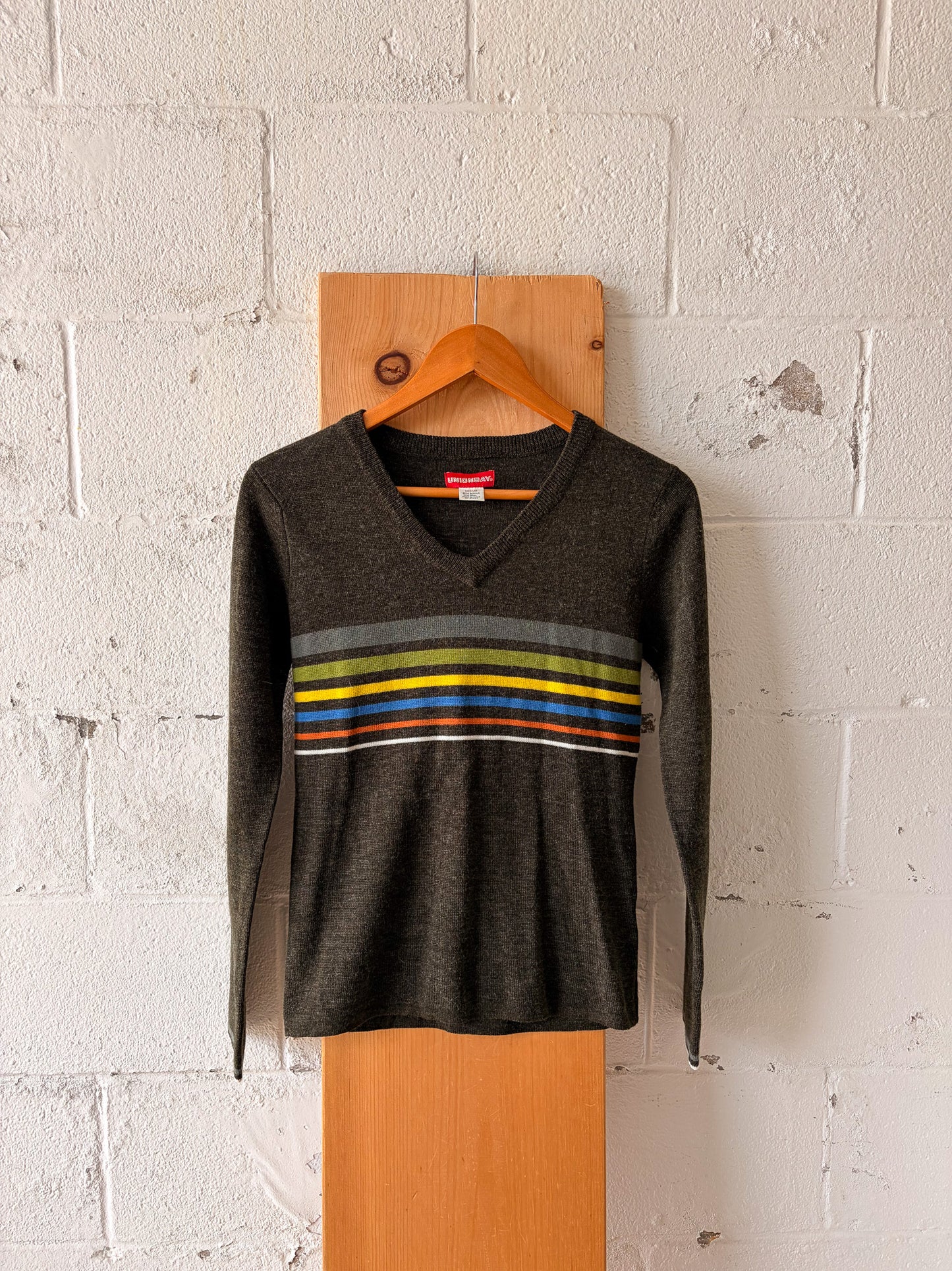 Vtg Striped Sweater : M