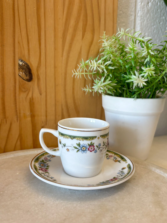 Vtg Delicate Little Floral Teacup & Saucer (Local Pick Up Only)