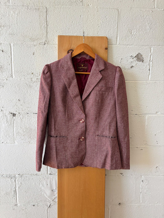 Vtg Red Blazer : S/M