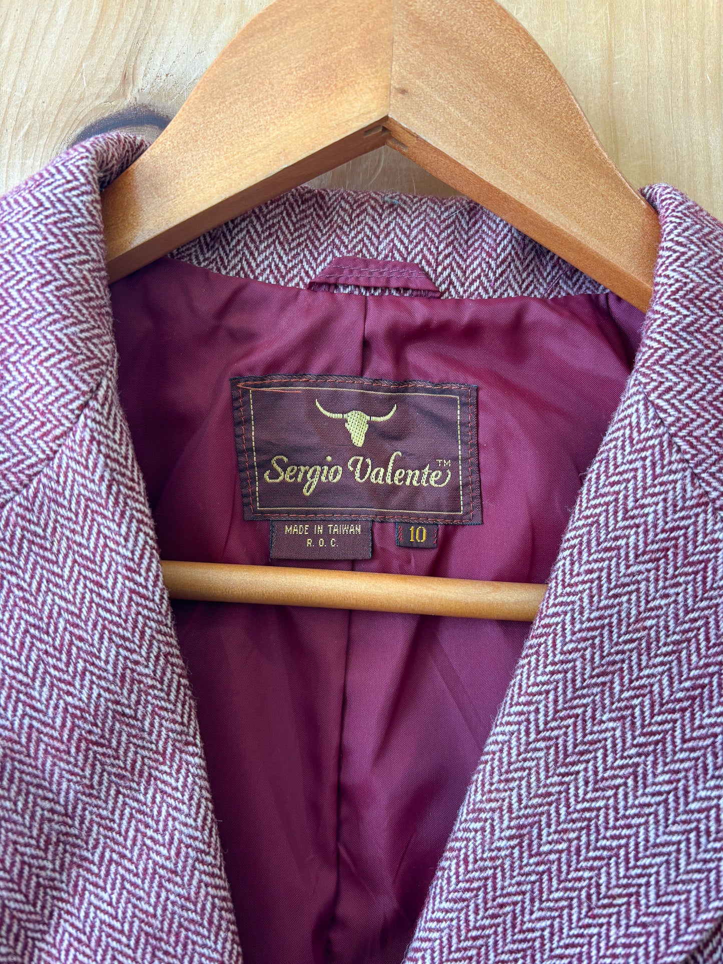 Vtg Red Blazer : S/M