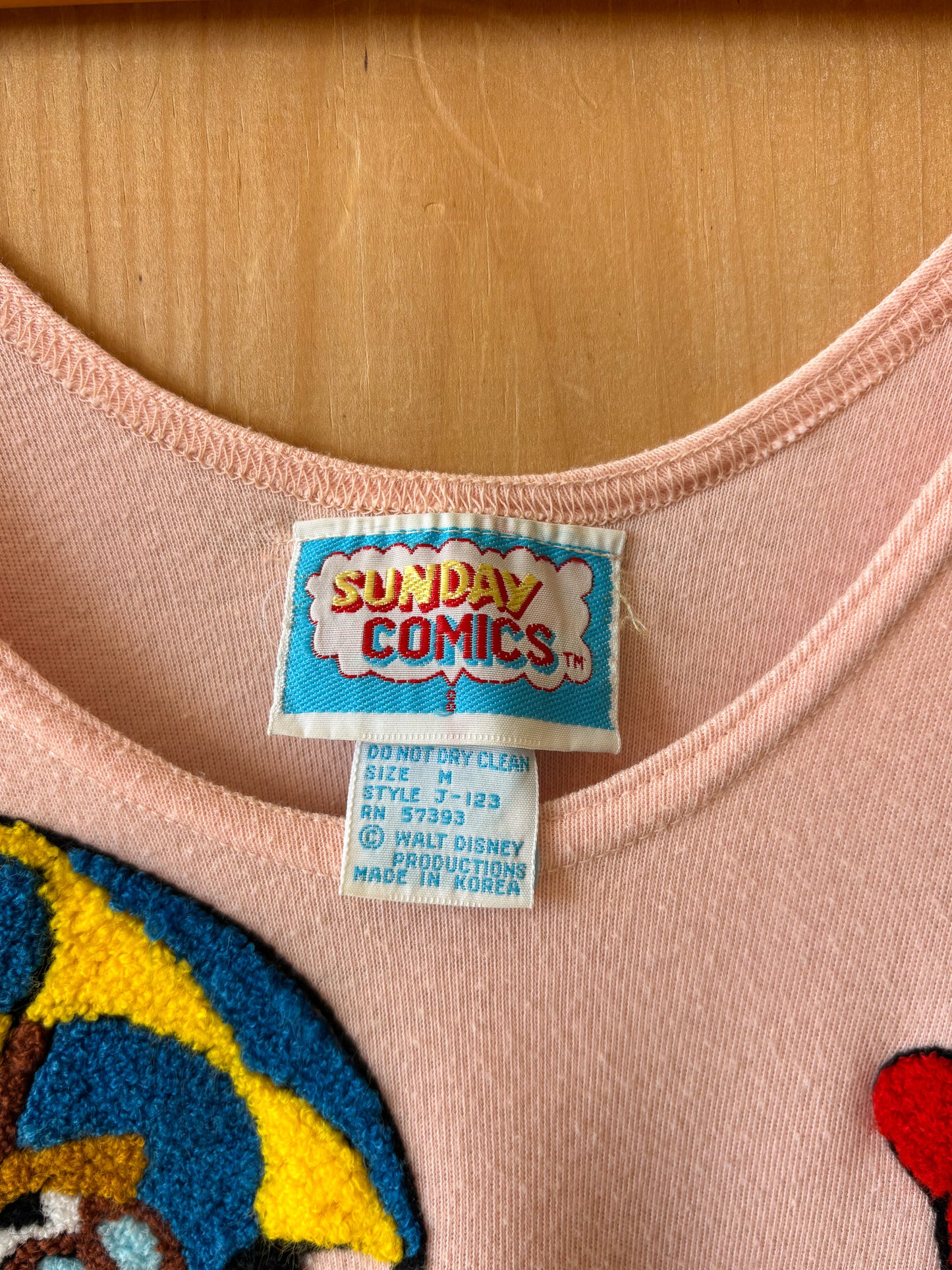 Vtg Textured Mickey & Mini Tank : M