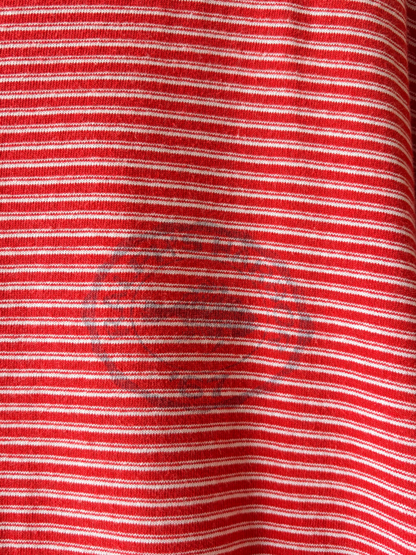 Striped Red Polo Sport Tee : XL