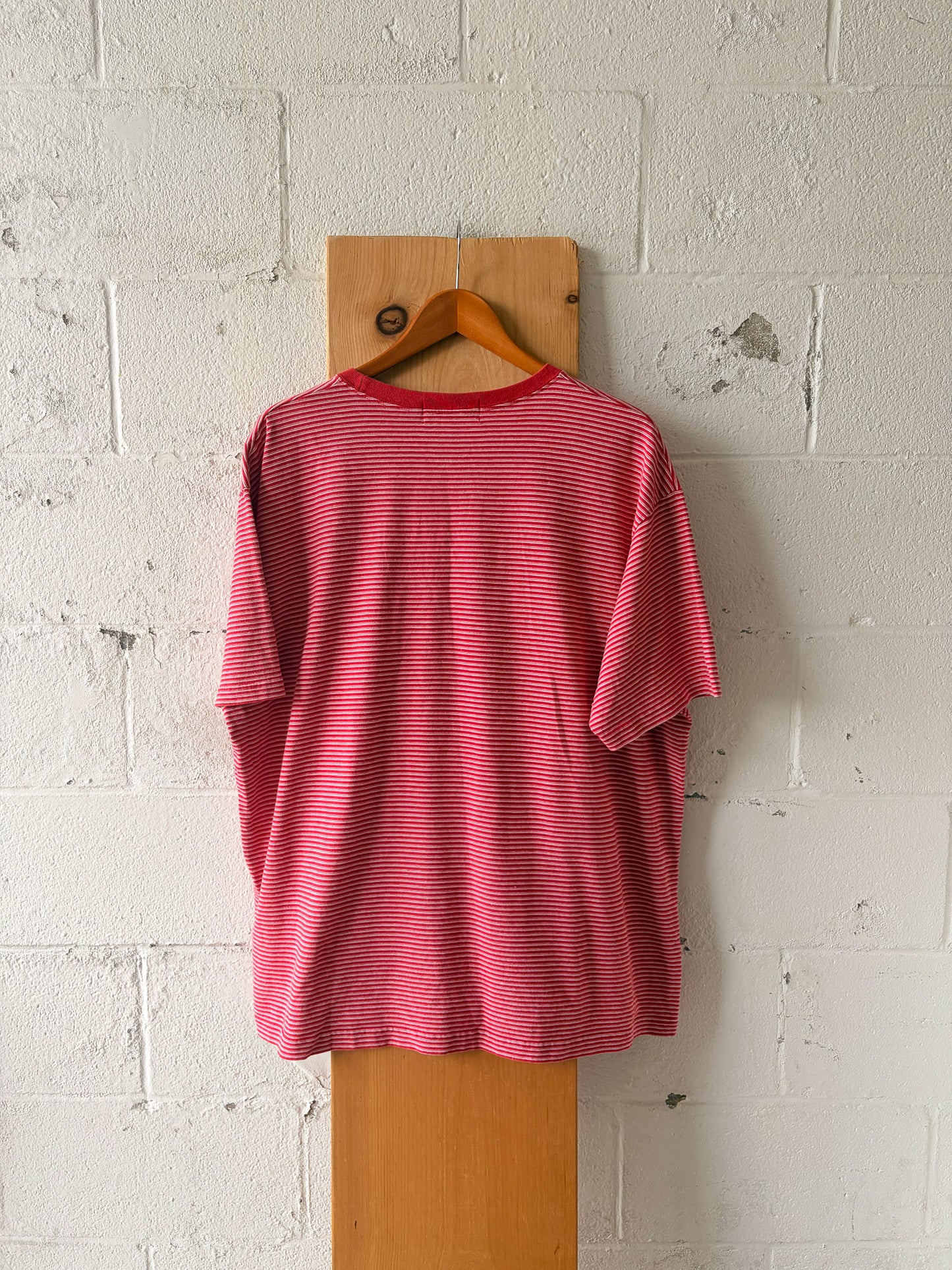 Striped Red Polo Sport Tee : XL