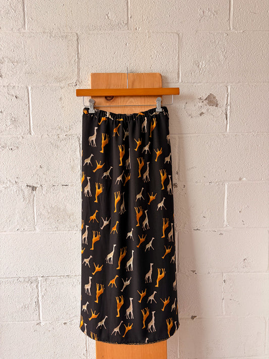 Reversible Giraffe Skirt : M