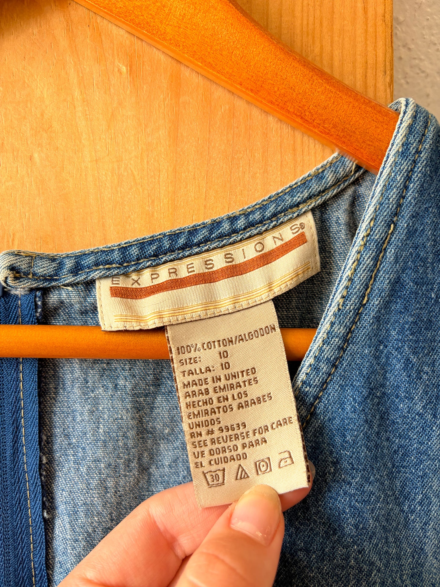 Vtg Denim Dress : 10