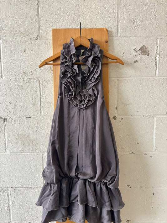 NWT Ruffled Gray Tunic : M
