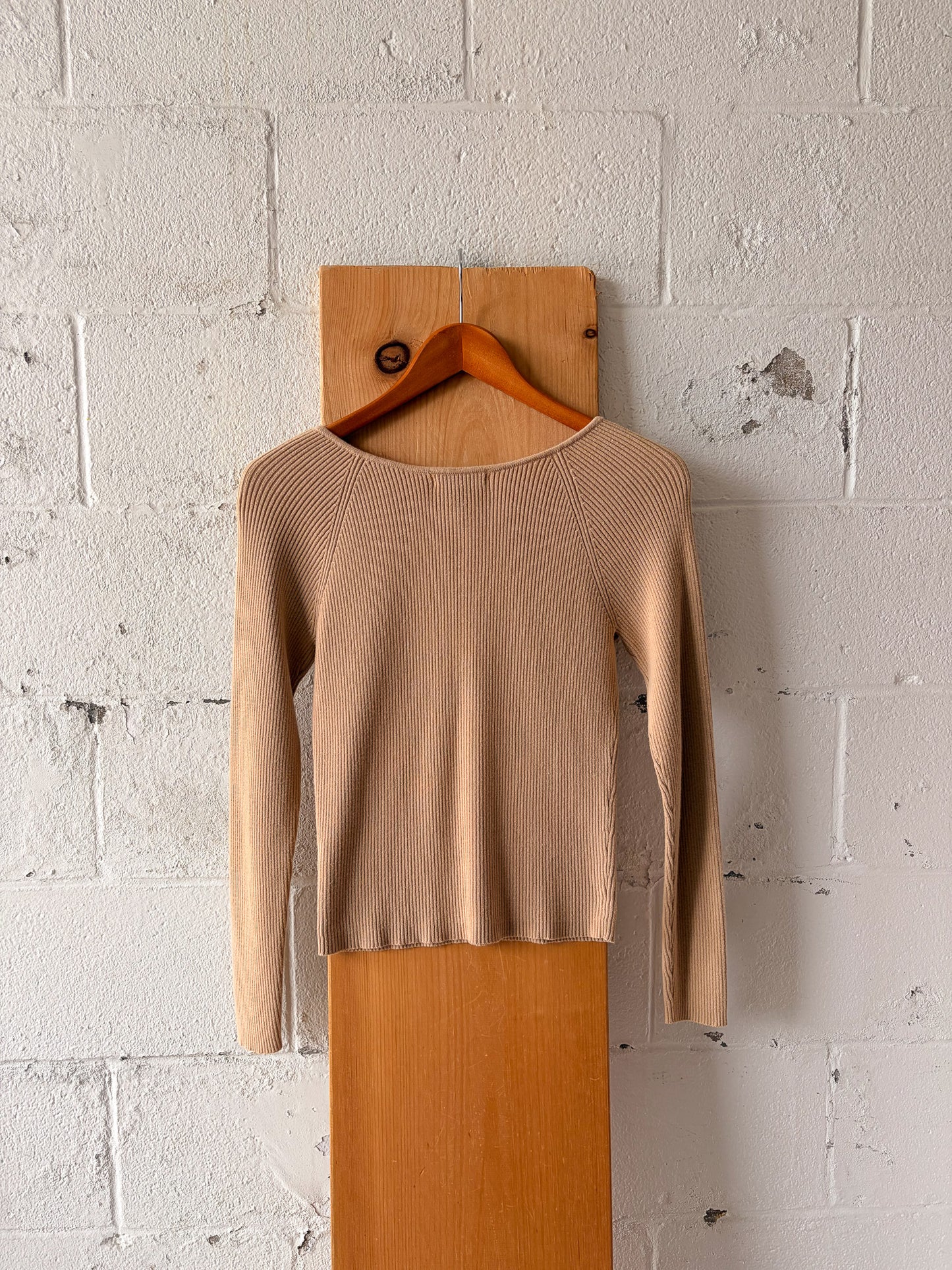 Ribbed Front Tie Top : M