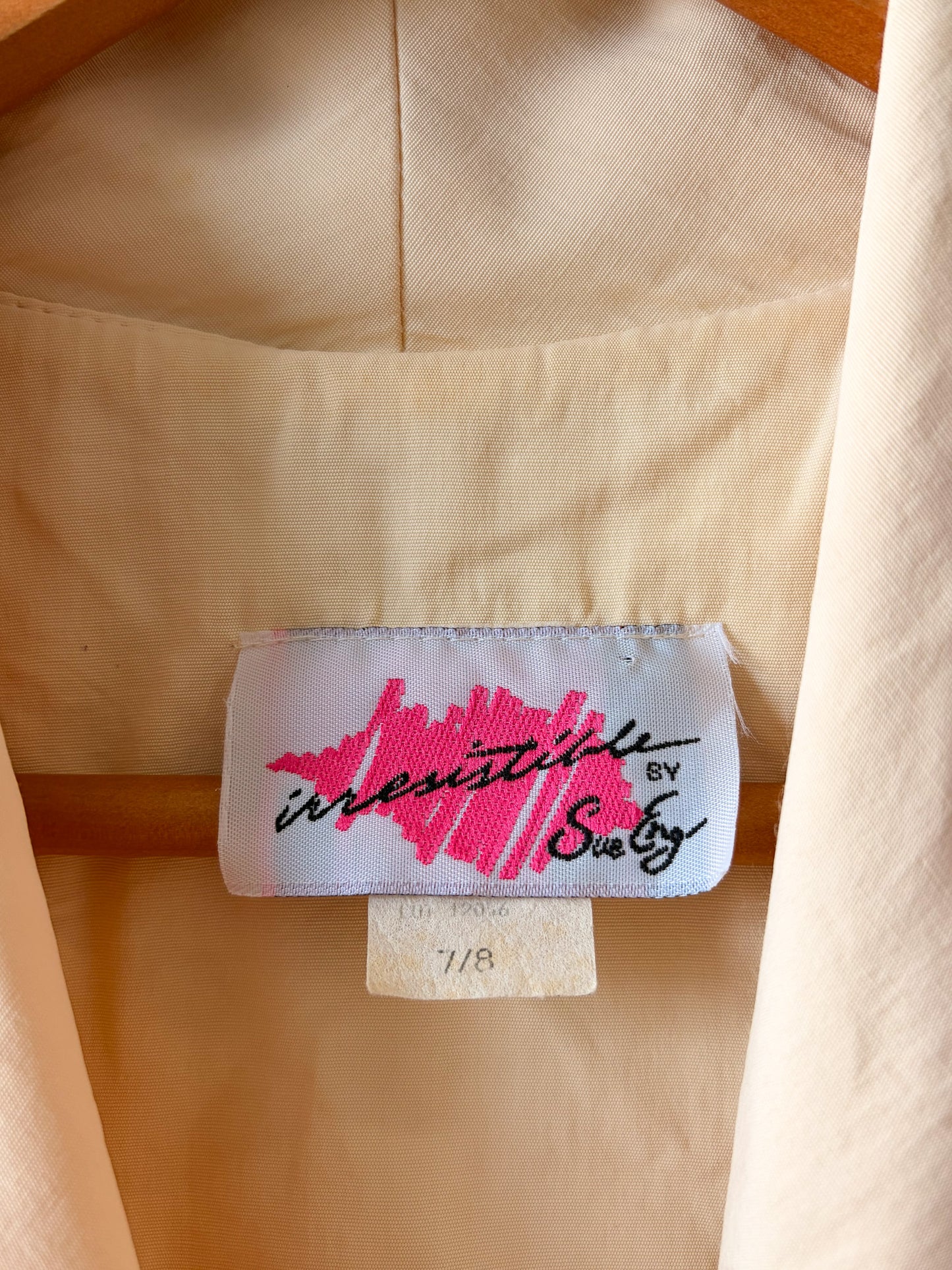 Vtg Ivory Button Down Dress : 7/8